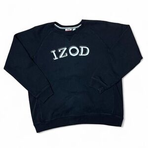 IZOD Men's Black Crewneck Sweater